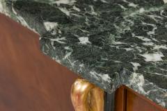 Pair of Baltic Empire Style Black and Green Marble and Mahogany and Parcel Gilt - 4628618