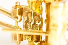 Pair of Bamboo 18k Gold Earrings with 32 Diamonds by Roberto Coin - 4409418