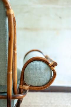 Pair of Bamboo Armchairs 1960s Style - 4364780