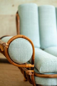 Pair of Bamboo Armchairs 1960s Style - 4364789