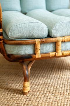 Pair of Bamboo Armchairs 1960s Style - 4364790