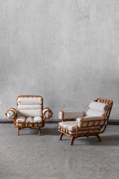 Pair of Bamboo Armchairs 1960s Style - 4364797