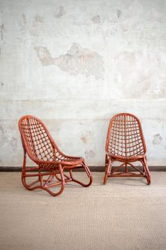 Pair of Bamboo Armchairs 1980s - 4688024