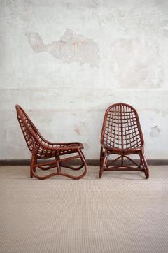 Pair of Bamboo Armchairs 1980s - 4688058