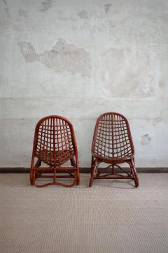Pair of Bamboo Armchairs 1980s - 4688059