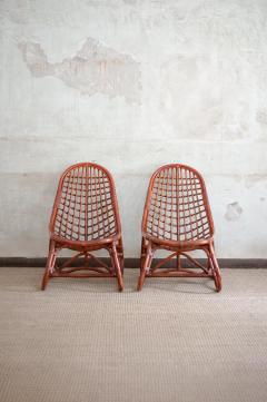 Pair of Bamboo Armchairs 1980s - 4688060