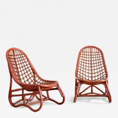 Pair of Bamboo Armchairs 1980s - 4689728