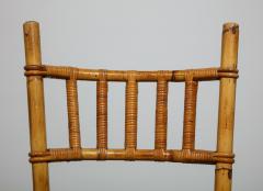 Pair of Bamboo Side Chairs France c 1960 - 3583747