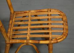 Pair of Bamboo Side Chairs France c 1960 - 3583750