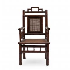 Pair of Bamboo Spindle Armchairs - 2789767