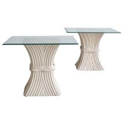 Pair of Bamboo Tables - 773013