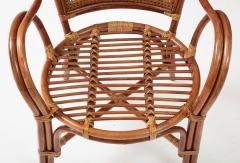 Pair of Bamboo and Rattan Armchairs - 3336527
