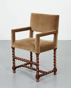 Pair of Baroque Barley Twist Armchairs - 2870577