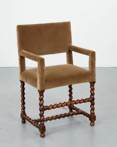 Pair of Baroque Barley Twist Armchairs - 2870579