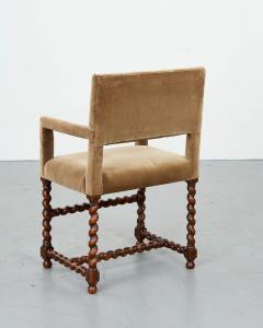Pair of Baroque Barley Twist Armchairs - 2870582