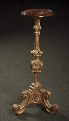 Pair of Baroque Gilded Pedestals - 2119107