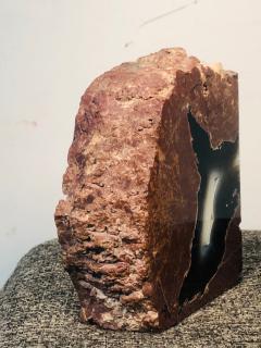 Pair of Beautiful Petrified Wood Geode Book Ends - 882093