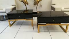 Pair of Bedsides or End Tables in Lacquered Wood circa 1970 - 1057554