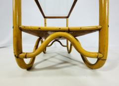 Pair of Bentwood Glass Side Tables USA 1950s - 4202899