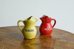 Pair of Berger Pastis de Marseille Water Jugs France 1960s - 4582727