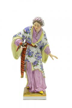 Pair of Berlin Porcelain Asian Couple Figures - 4630693
