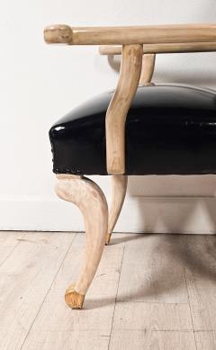 Pair of Bespoke John Dickinson Etruscan Armchairs circa 1980 5 pairs available - 4499344