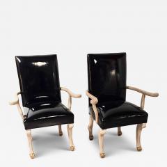 Pair of Bespoke John Dickinson Etruscan Armchairs circa 1980 5 pairs available - 4500058