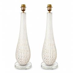 Pair of Bespoke Modern Murano Glass Table Lamps - 4709663