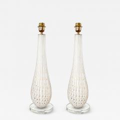 Pair of Bespoke Modern Murano Glass Table Lamps - 4709664
