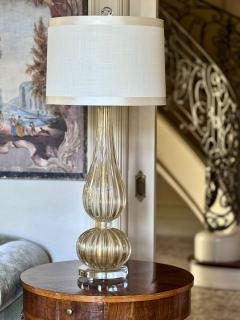 Pair of Bespoke Modern Murano Gold Lamps - 3517920