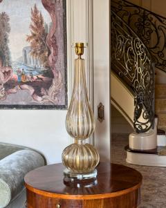 Pair of Bespoke Modern Murano Gold Lamps - 3517922