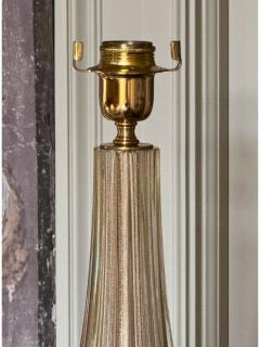 Pair of Bespoke Modern Murano Gold Lamps - 3517923