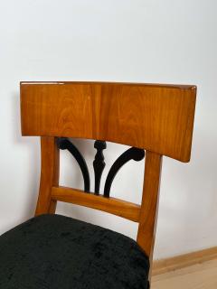 Pair of Biedermeier Chairs Cherry Veneer South Germany circa 1830 - 2403427