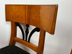 Pair of Biedermeier Chairs Cherry Veneer South Germany circa 1830 - 2403428