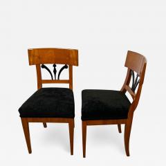 Pair of Biedermeier Chairs Cherry Veneer South Germany circa 1830 - 2407826