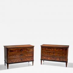 Pair of Biedermeier Chests of Drawers Italy 19th Century - 4547769