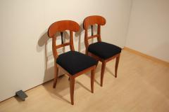 Pair of Biedermeier Shovel Chairs Cherry Veneer South Germany circa 1820 - 2903439