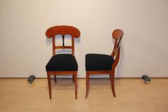 Pair of Biedermeier Shovel Chairs Cherry Veneer South Germany circa 1820 - 2903441