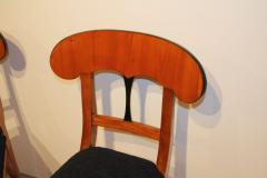 Pair of Biedermeier Shovel Chairs Cherry Veneer South Germany circa 1820 - 2903446