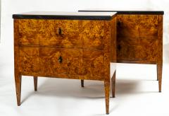 Pair of Biedermeier Style Burled Birchwood Chests - 3491132