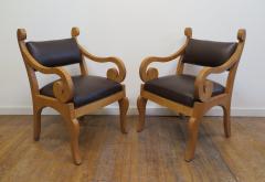 Pair of Biedermeier inspired Arm Chairs - 4548499