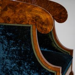 Pair of Biedermeier style Walnut Berg res Italy 2nd Half 19th Century - 4696641