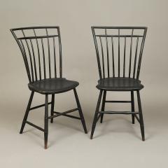 Pair of Bird Cage Windsor Chairs - 3944788