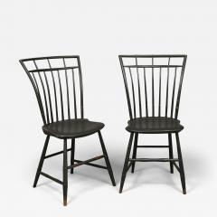 Pair of Bird Cage Windsor Chairs - 3946465