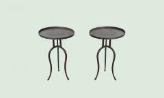 Pair of Black Iron Side or Drink Tables in Stock - 2831855