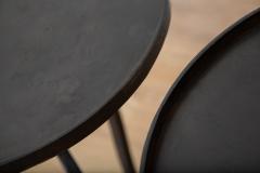 Pair of Black Iron Side or Drink Tables in Stock - 2831861