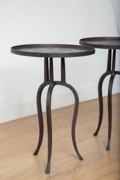 Pair of Black Iron Side or Drink Tables in Stock - 2831867
