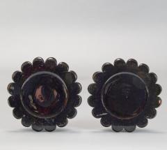 Pair of Black Lacquer Candlesticks - 3889273