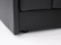 Pair of Black Leather Raphael Lounge Chairs by Harvey Probber - 162871