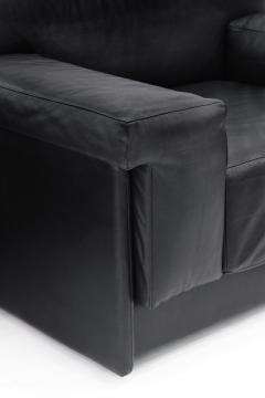 Pair of Black Leather Raphael Lounge Chairs by Harvey Probber - 162872